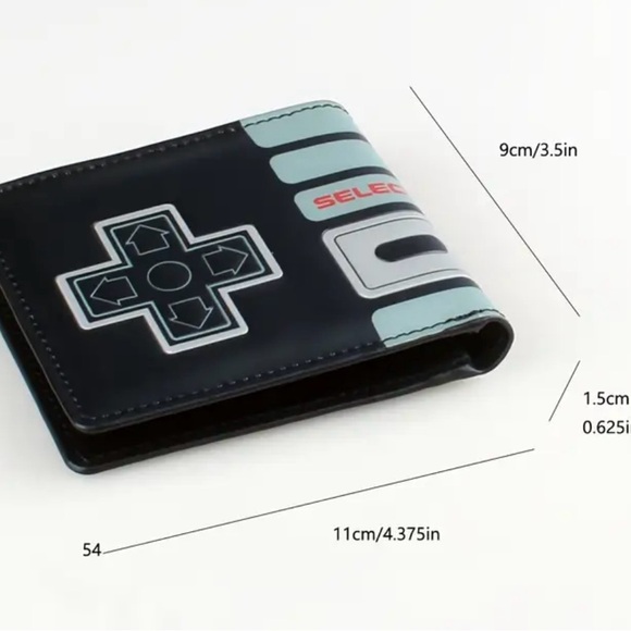 COPY - Original NES Nintendo System  control inspired Wallet black - Picture 9 of 10